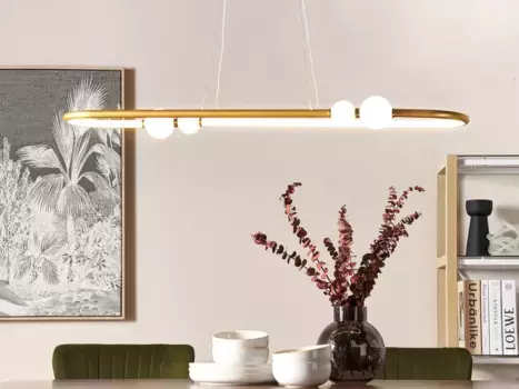 Подвесной светильник Beliani, белый