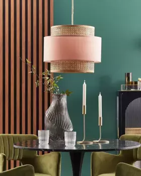 Подвесной светильник Beliani, розовый