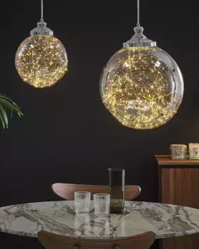 Подвесной светильник Beliani, серебряный