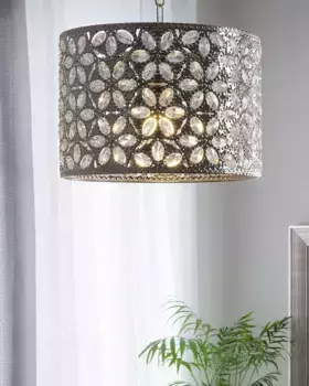 Подвесной светильник Beliani, серебряный