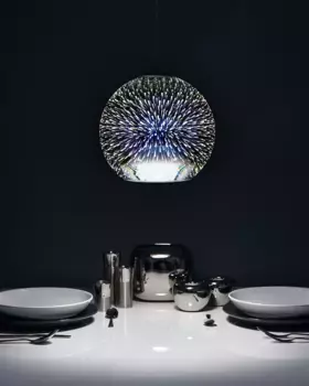 Подвесной светильник Beliani, серебряный