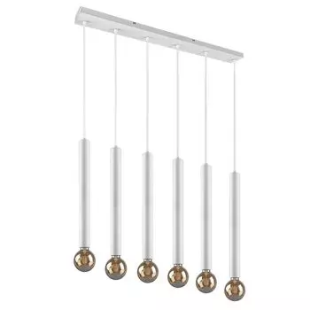 Подвесной светильник, белый матовый металл, регулируется по высоте, В 150 см. etc-shop