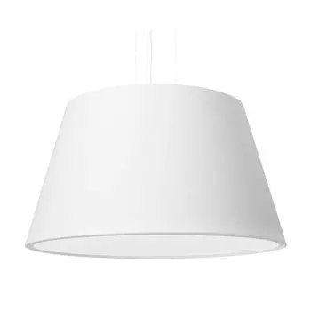 Подвесной светильник, белый, ткань, стекло, сталь, H 110 см etc-shop