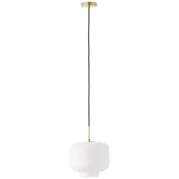 Подвесной светильник Brilliant Kleon Е27, цвет wei/messingfarben gebrstet