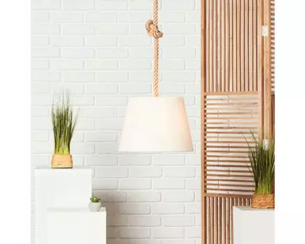 Подвесной светильник Brilliant Sailor 35см, натуральный/белый