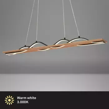 Подвесной светильник Briloner, коричневый