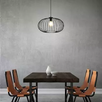 Подвесной светильник BRILONER LEUCHTEN KAGO, 60 Вт, IP20, черный, металл, без 1x E27, 50 см.