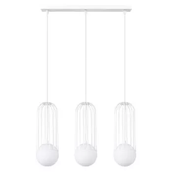 Подвесной светильник BRINA 3L белый 3xG9 8W сталь 115x12x54см Sollux Lighting