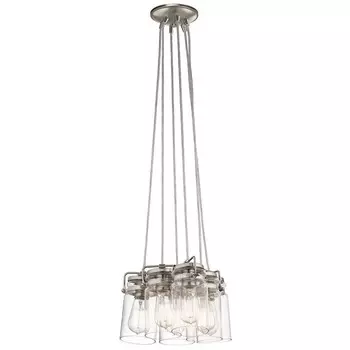 Подвесной светильник Brinley, матовый никель, стекло, 6 лампочек Elstead Lighting