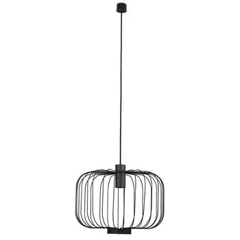 Подвесной светильник Cages L сетка 48см черный ретро LICHT-TREND