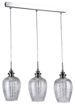 Подвесной светильник Casa Padrino 3 серебро 70 x В. 100 см - подвесной светильник с тончайшими хрустальными драпировками