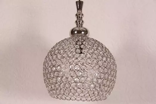 Подвесной светильник Casa Padrino, потолочный светильник, серебро/стекло, диаметр 28 см - подвесной светильник промышленного назначения