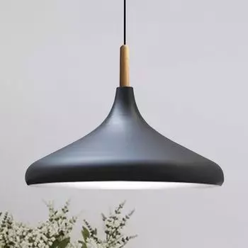 Подвесной светильник Champion черное золото металл 35см, подвесной светильник черное золото, абажур, подвесной светильник, обеденный стол, гостиная, подвесной светильник Bamyum