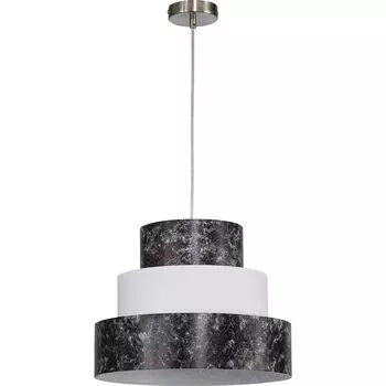 Подвесной светильник черно-белый E27 38 см для гостиной, обеденного стола Licht-Erlebnisse