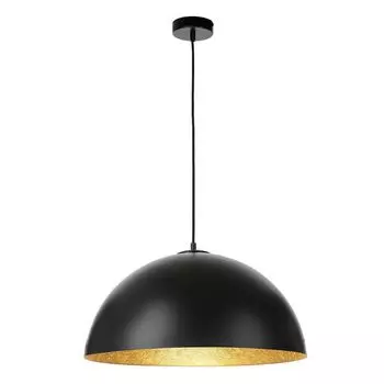 Подвесной светильник, черное золото, круглый, 50 см, регулируемый по высоте, E27, подвесной светильник для столовой, кухни Licht-Erlebnisse