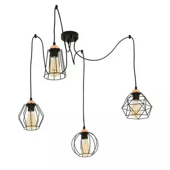 Подвесной светильник черный медный гибкий регулируемый металлический подвесной светильник XXL Licht-Erlebnisse