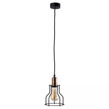 Подвесной светильник, черный металл 15 см, маленький, регулируемый для E27, винтажный подвесной светильник для кухни, столовой, гостиной Licht-Erlebnisse