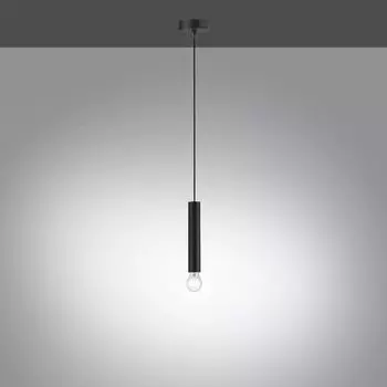 Подвесной светильник - черный - металл - 1 лампочка - 5 х 120 см LeuchtenDirekt