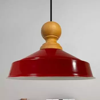 Подвесной светильник дерево Аслетл 40 см - красный Bamyum