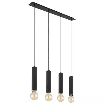 Подвесной светильник, дерево, черный, 4 лампы, В 120 см. Globo Lighting