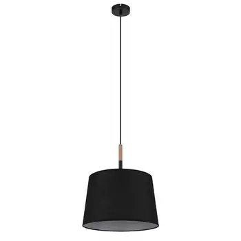 Подвесной светильник, дерево, текстиль, D 38 см. etc-shop