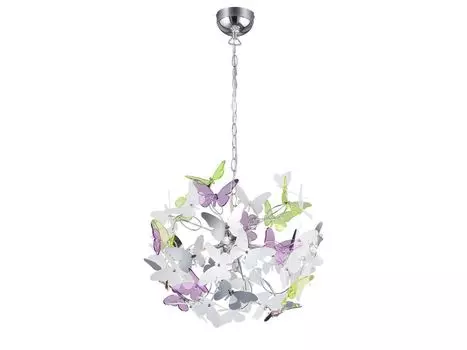 Подвесной светильник, дизайн бабочки, разноцветный, H 150 см, БАБОЧКА RL, мультиколор