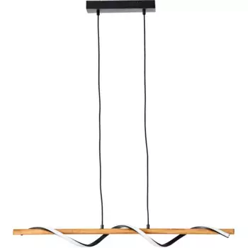 Подвесной светильник для дома «Amanlis», 1 лампочка, источник света Светодиодный модуль | Постоянно встроенный светодиод, подвесной светильник с регулировкой яркости с помощью настенного выключателя, теплый белый свет, дерево/металл Home Affaire