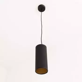 Подвесной светильник для обеденного стола, светильник для гостиной, черное золото, подвесной светильник из ткани, металла, 8 см, ретро-гостиная Licht-Erlebnisse