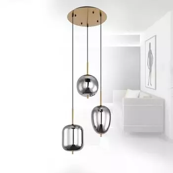 Подвесной светильник для столовой, подвесной светильник для гостиной, подвесной светильник из латуни с тканью для ухода bmf-versand