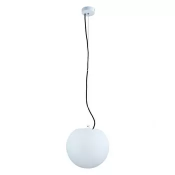 Подвесной светильник для улицы CUMULUS белый шар E27, вневременной подвесной светильник для балкона, сада и двора Licht-Erlebnisse