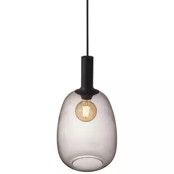 Подвесной светильник дымчатое стекло Nordlux Alton 23 латунь, черный E27