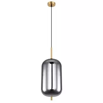 Подвесной светильник, дымчатый, круглый, матовый, латунь, стекло Globo Lighting