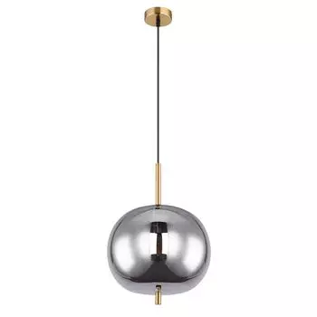 Подвесной светильник, дымчатый, круглый, матовый, латунь, стекло Globo Lighting