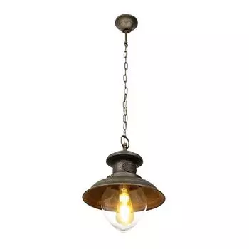 Подвесной светильник E27 30 см, бронзовое стекло, латунь, морской подвесной светильник Licht-Erlebnisse