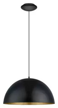 Подвесной светильник Eglo, 53x150 см, черный/золотой