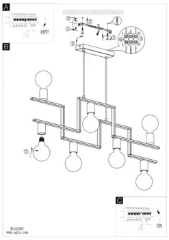 Подвесной светильник EGLO, черный