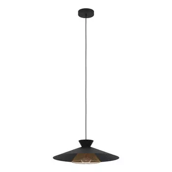 Подвесной светильник Eglo Griizedale, 1xE27, макс 40 Вт, черный, латунь (43885)