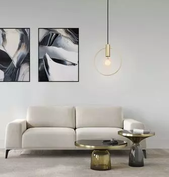 Подвесной светильник Eglo Manizales в золотом и черном цвете E27