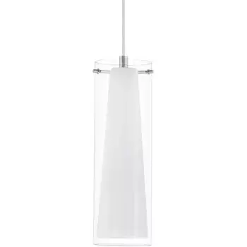 Подвесной светильник EGLO «Pinto», 1 лампочка, лампа E27 | без лампочки, подвесной светильник, подвесной светильник, цвет chromfarben/wei