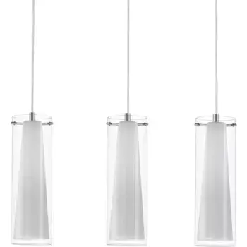 Подвесной светильник EGLO «Pinto», 3 лампочки, лампа E27 | без лампочки, подвесной светильник, подвесной светильник, цвет chromfarben/wei