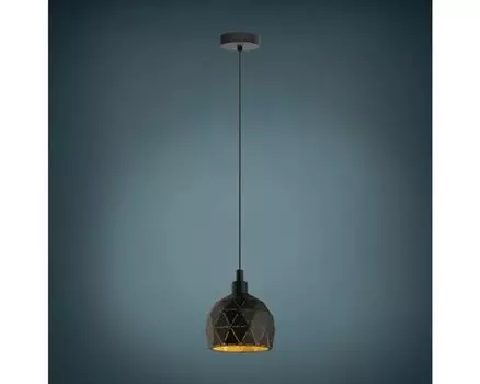 Подвесной светильник Eglo Roccaforte max.40W E14 черного цвета, черный