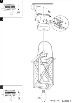 Подвесной светильник EGLO, серебряный