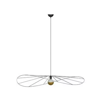 Подвесной светильник ESKOLA 140 черный 1xE27 60Вт сталь 150x140x140см Thoro Lighting Sollux Lighting