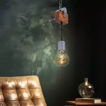 Подвесной светильник Etc-shop, коричневый