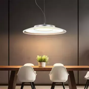 Подвесной светильник Etc-shop, серебряный