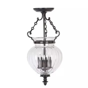 Подвесной светильник Finsbury Park из бронзы и стекла, 22 см. Elstead Lighting