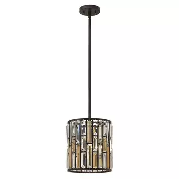 Подвесной светильник Gemma, бронза и хрусталь, 1 лампочка Elstead Lighting