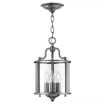 Подвесной светильник Gentry, олово и стекло, маленький Elstead Lighting