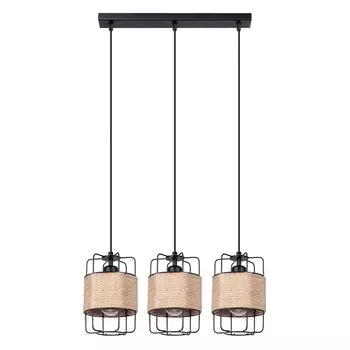 Подвесной светильник GIZUR 3L 3xE27 15W сталь/кабель 110x15x60см Sollux Lighting, черный