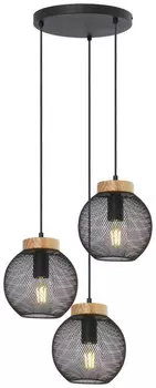 Подвесной светильник Globo, 44x120 см, коричневый/черный